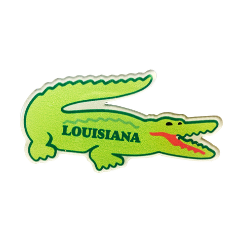 3" Louisiana Gator Acrylic Magnet