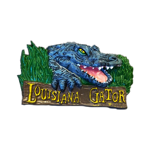 Colorful & Fierce PVC Gator Magnet