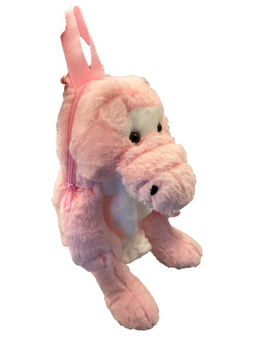 NEW!! Pink Gator Fluffy Backpack - so so soft!