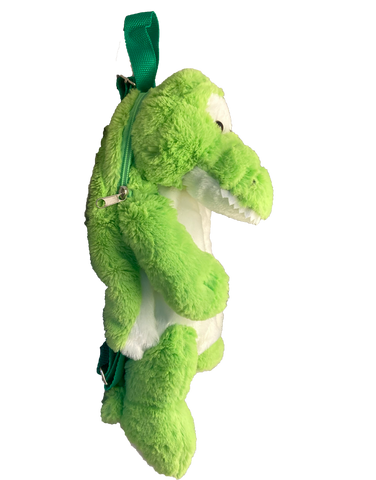 NEW!! Green Gator Fluffy Backpack - so so soft!