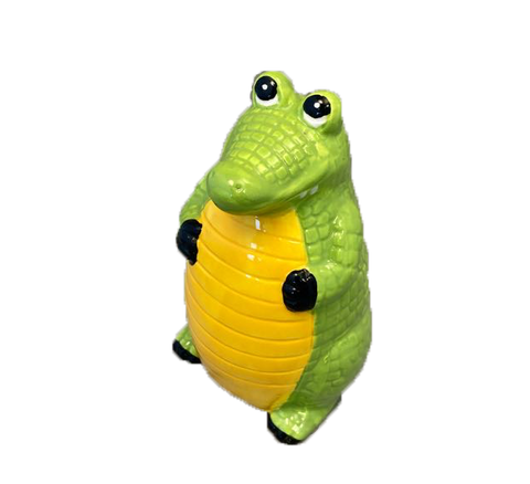 Adorable Ceramic Crocodile Money Bank