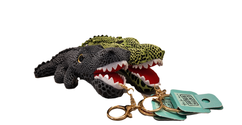 Plush Gator Keyring/Backpack Clip -Nice!