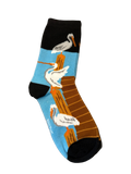 Colorful Pelican Socks - Size 9-11 Women's