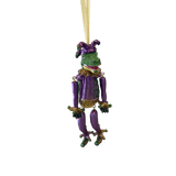 Sax Player Top Hat Gator Ornament w/ Moving Legs -- Multiple Colors