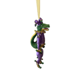 Jester Gator Ornament with Moving Legs