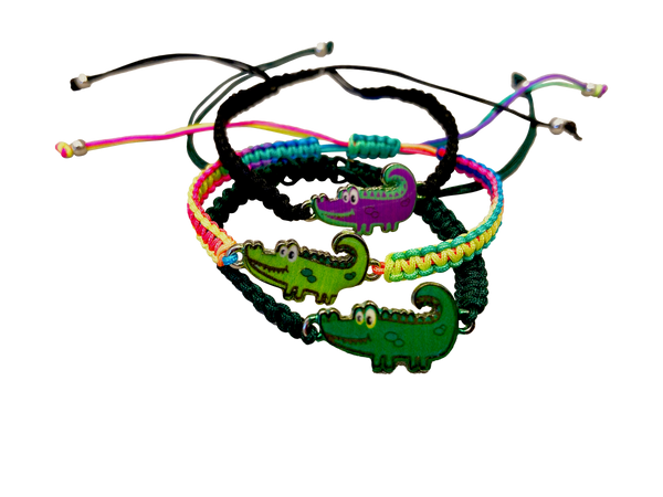 Cute Alligator Adjustable Cord Bracelet Tube (temporarily out of stock)