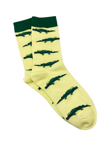 Green on Green Gator Socks