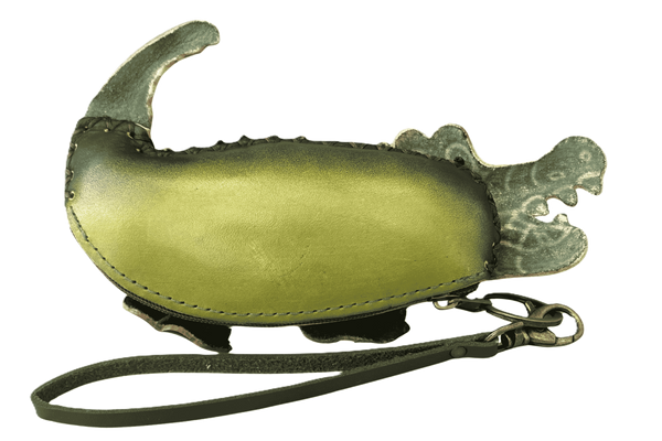 Leather Alligator Coinpurse Wristlet