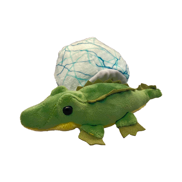 Hatchling alligator egg plush