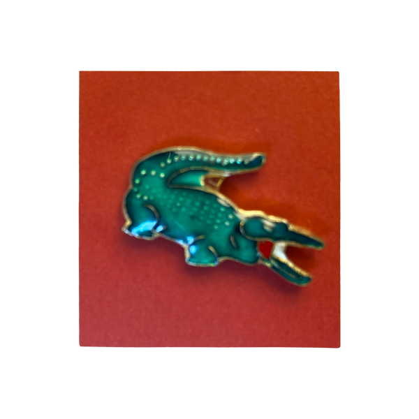 Enamel Alligator Hat or Lapel Pin 1"