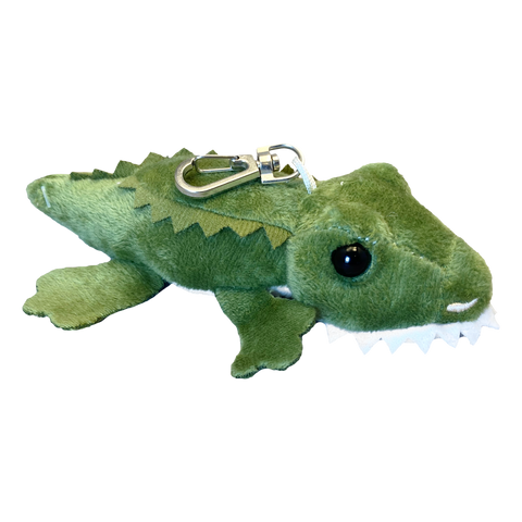 Cute Plushie Alligator Baby on a Backpack Clip
