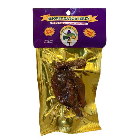 T-Jeff's Cajun-style 100% Smoked Alligator Jerky