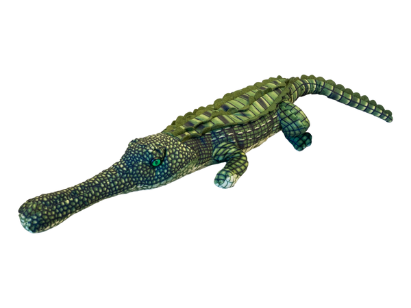 23" Gharial Plush - with felty-smooth patterned skin