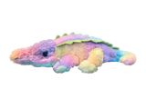 Super Soft Rainbow Ombre Patterned Gator Plush - 3 Sizes