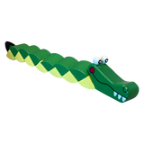 Twisty-Turny Green and Yellow Wooden Puzzle Gator