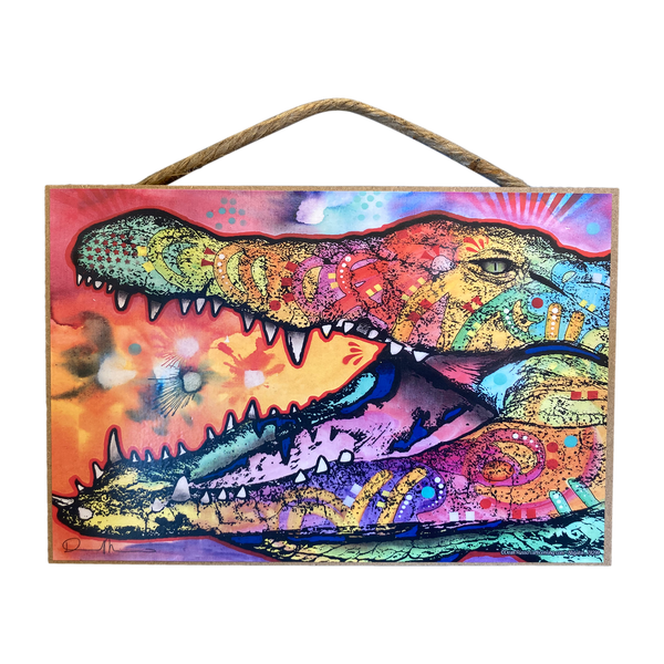 Multicolor Alligator Plaque