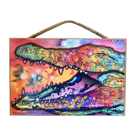 Multicolor Alligator Plaque