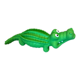 Green Rubber Alligator Dog Toy