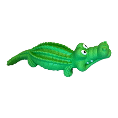 Green Rubber Alligator Dog Toy | Natural Selections International