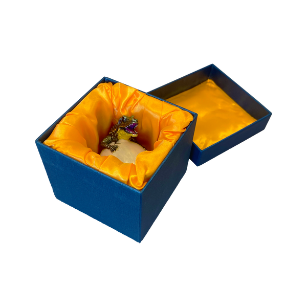 Hatching Alligator Egg Jewelry Box - Natural Color