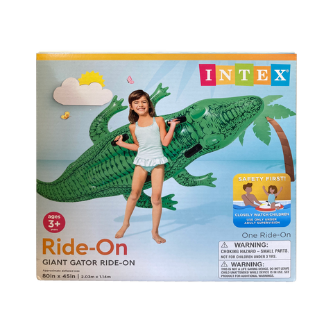 Giant Ride-On Inflatable Alligator Float