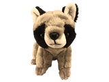 gray raccoon plush toy