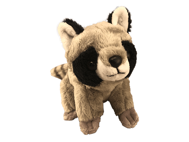Pocket-Sized Raccoon Plush Natural Selections International