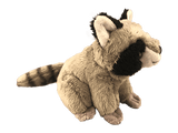 gray raccoon plush toy