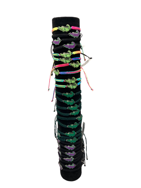 Cute Alligator Adjustable Cord Bracelet Tube