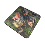 3D Gator Bog Square Coaster