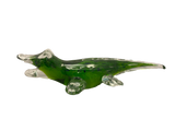 9 1/2” Art Glass Alligator Figurine