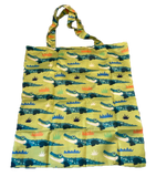 Handy Cute Reusable Pete Cromer Gator Design Shopping Bag