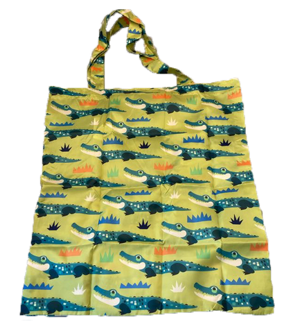 Handy Cute Reusable Pete Cromer Gator Design Shopping Bag