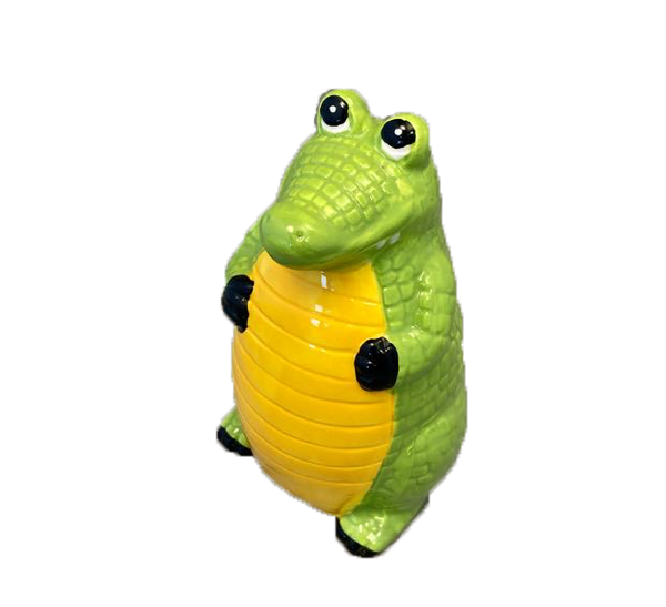 Adorable Ceramic Crocodile Money Bank