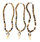 Coco Shell + Natural Bead Necklace