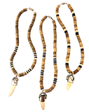 Coco Shell + Natural Bead Necklace