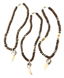 Coco Shell + Natural Bead Necklace