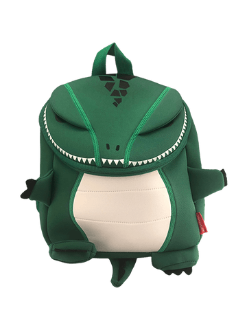 Green alligator backpack