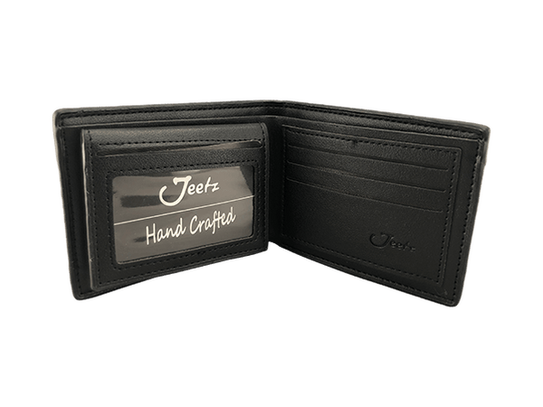 crocodile leather black brown wallet
