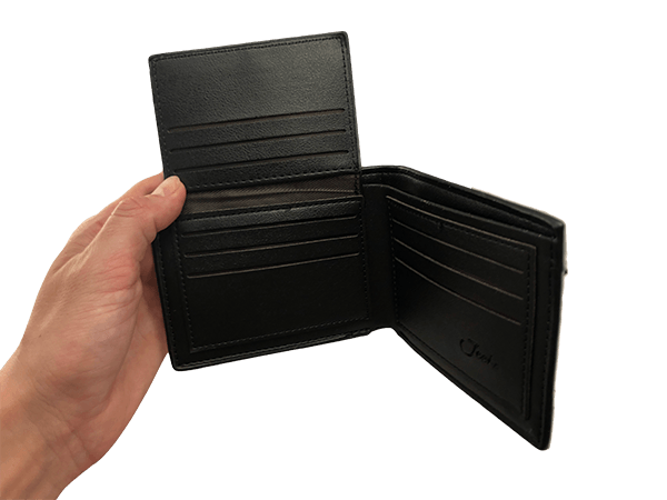 crocodile leather black brown wallet