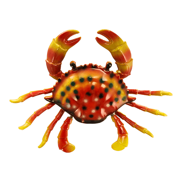 orange shaking crab magnet ornament