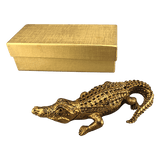 golden alligator decorative box