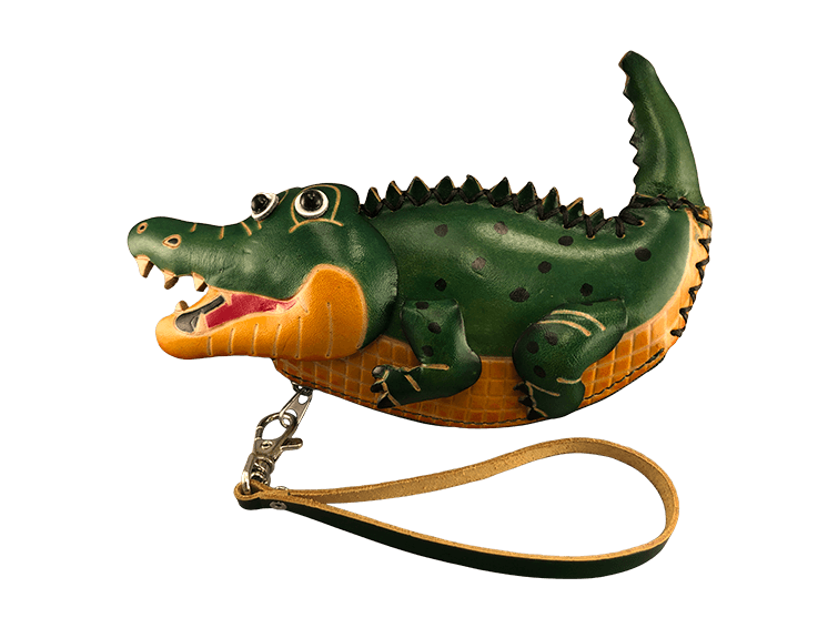 Leather Alligator Coinpurse Wristlet Natural Selections