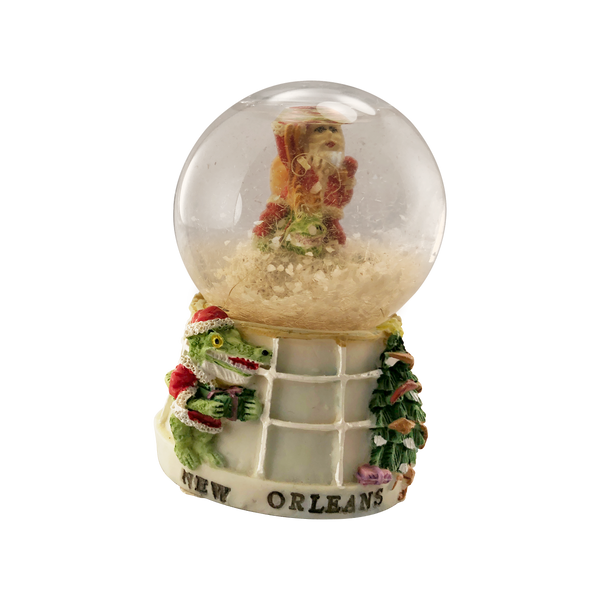 Snow Globe w/ Santa Gator - Two Styles!