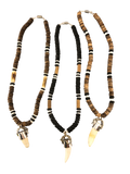 Coco Shell + Natural Bead Necklace