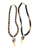 Coco Shell + Natural Bead Necklace