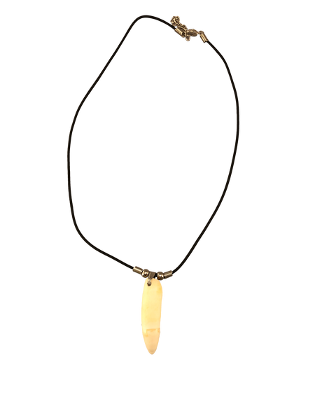 Drilled Gator Tooth Necklace