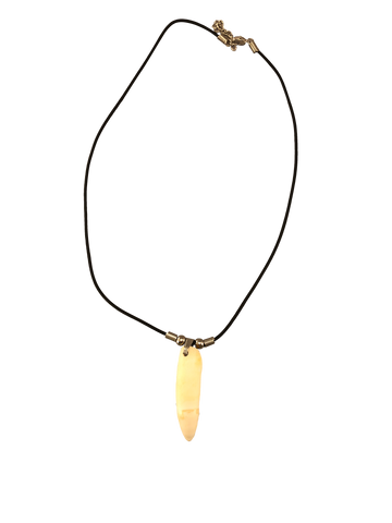 Drilled Gator Tooth Necklace