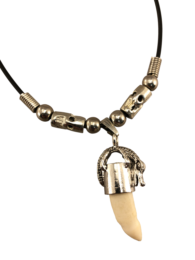Gator Tooth Necklace Fimo Bead Collection Natural Selections Inc. Natural Selections International