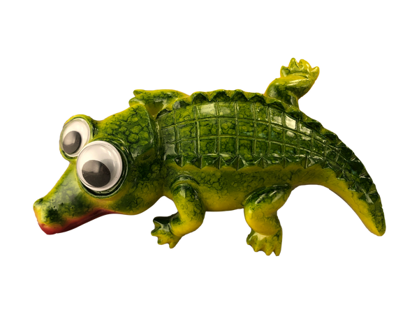 googly eyed alligator magnet